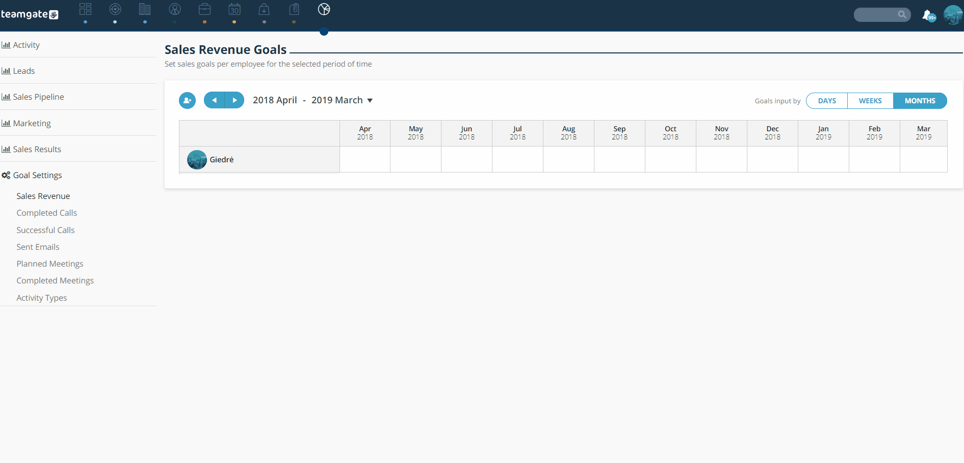 set-goals-for-days-weeks-months-insights-teamgate.gif