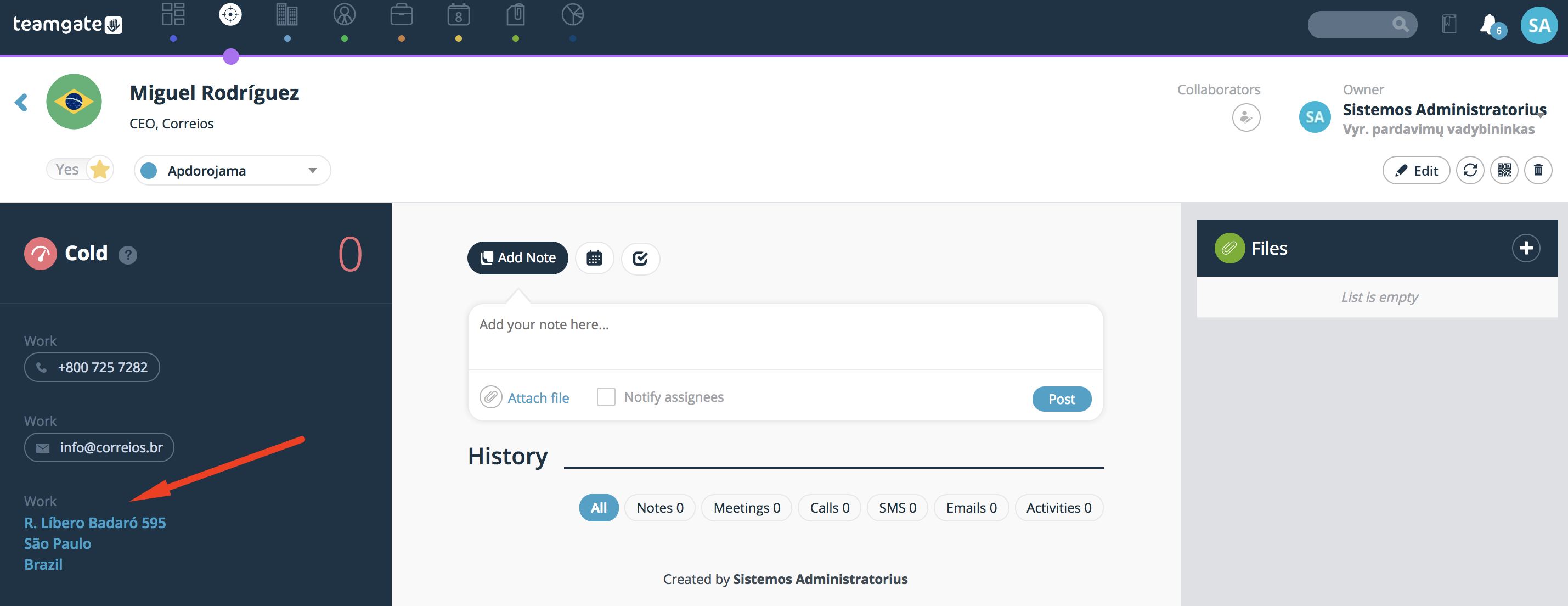address-lead-card-maps-teamgate-integration.png