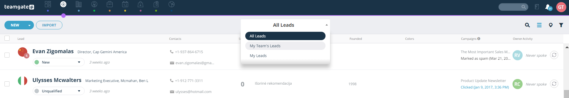 all-leads-my-leads-teams-leads-teamgate.png