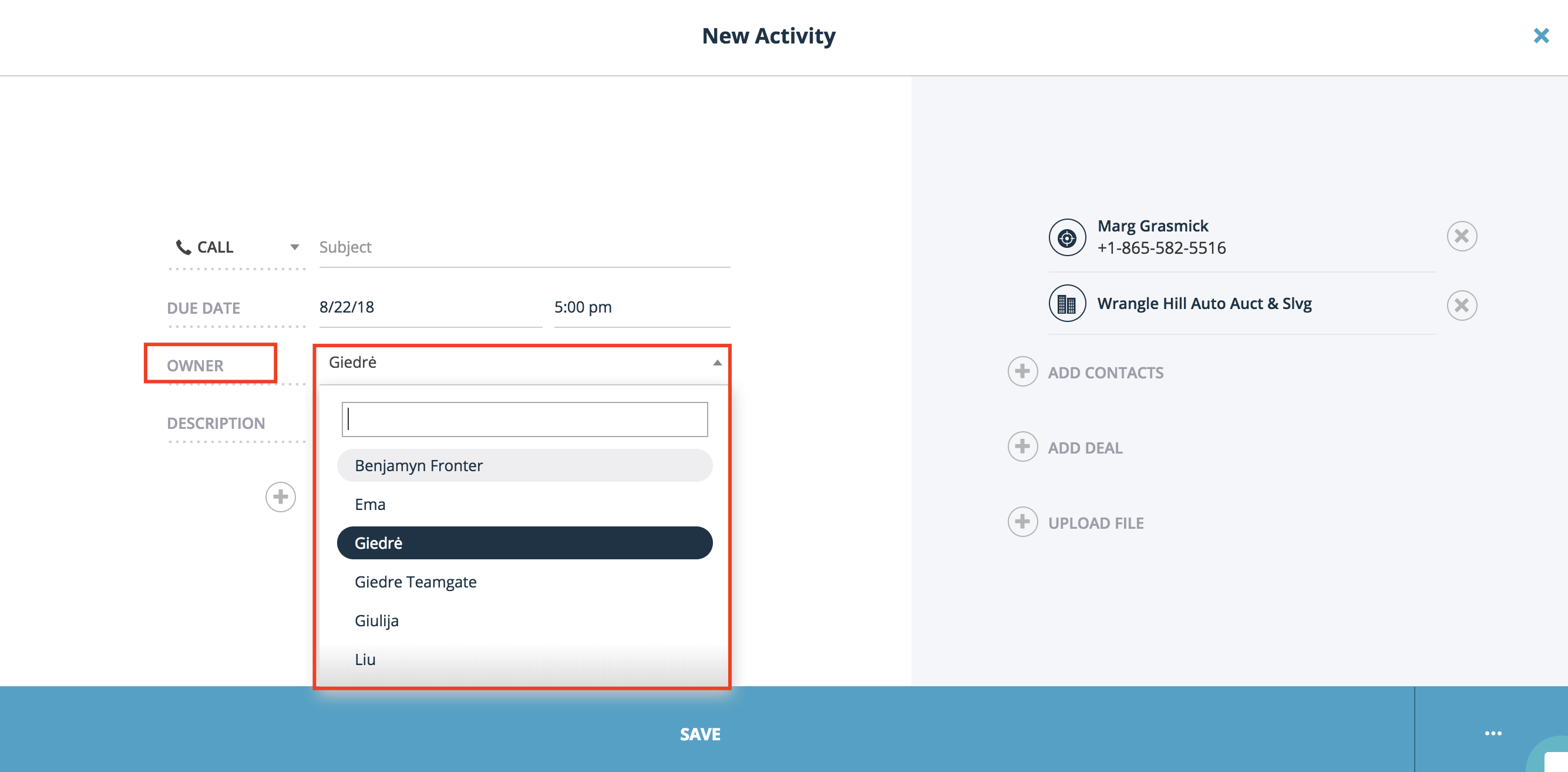 change-the-owner-of-the-activity-Teamgate-CRM.png