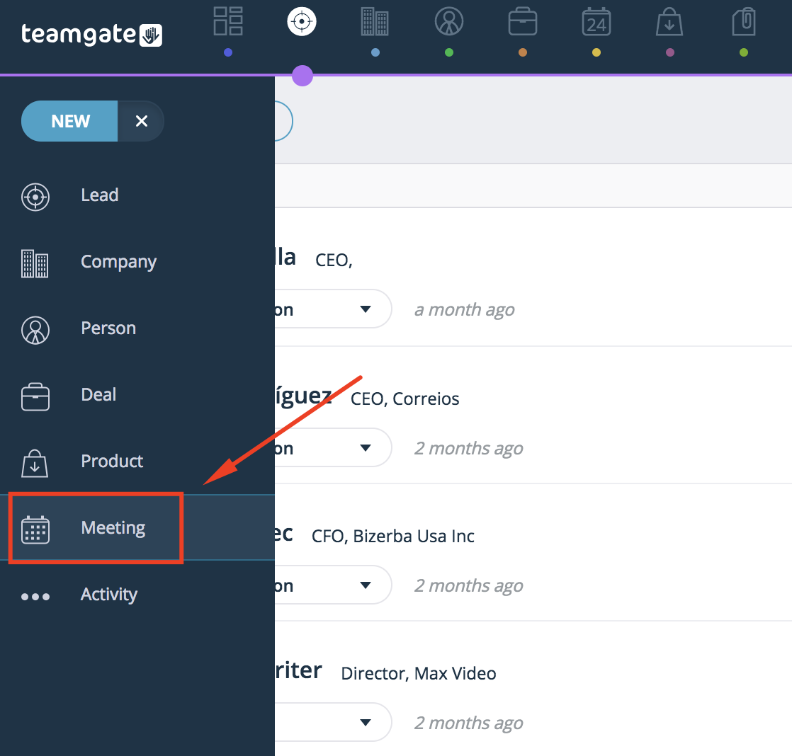 create-meeting-quick-menu-Teamgate-CRM.png
