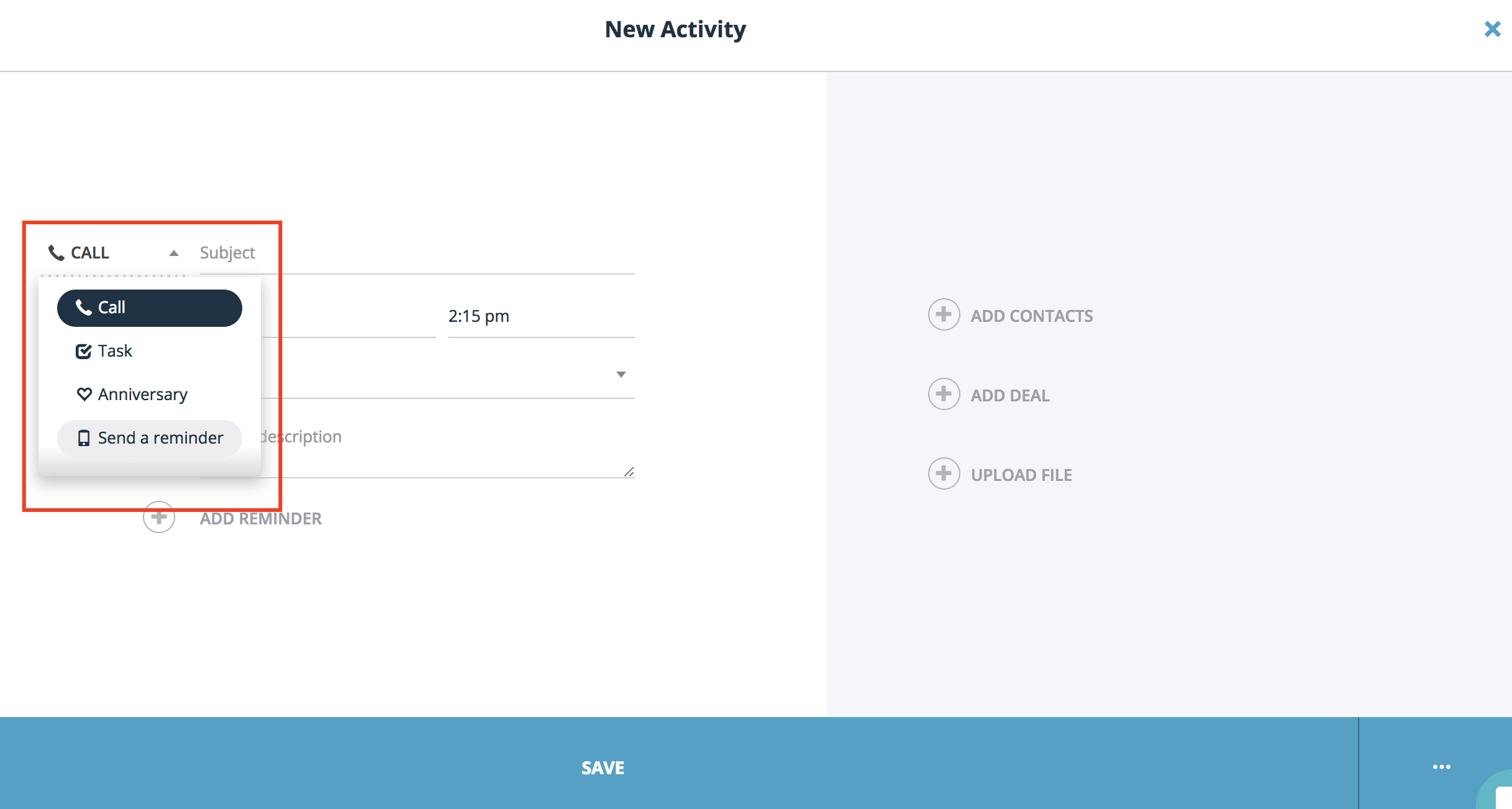 create-various-types-of-the-activities-Teamgate-CRM.png