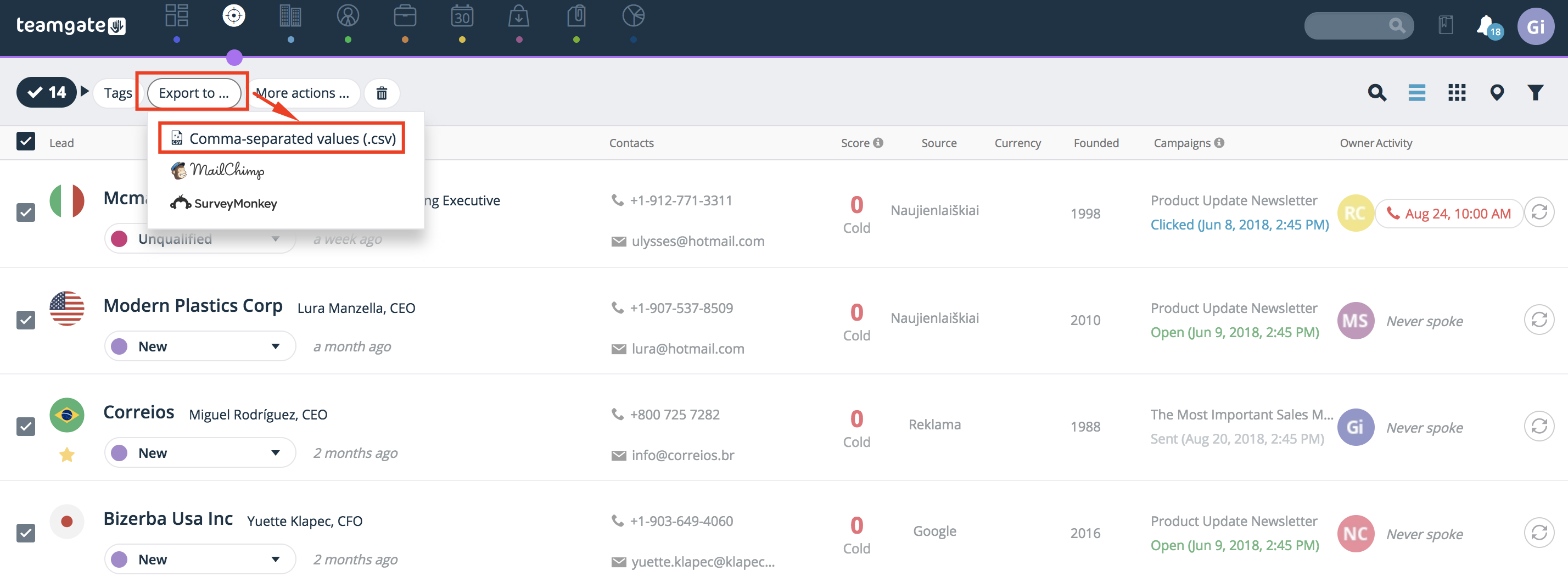 export-to-csv-file-format-Teamgate-CRM.png