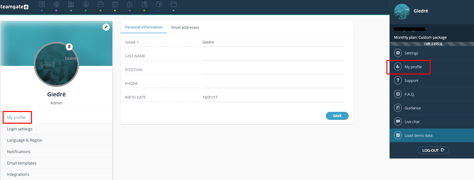 my-profile-personal-information-teamgate.png