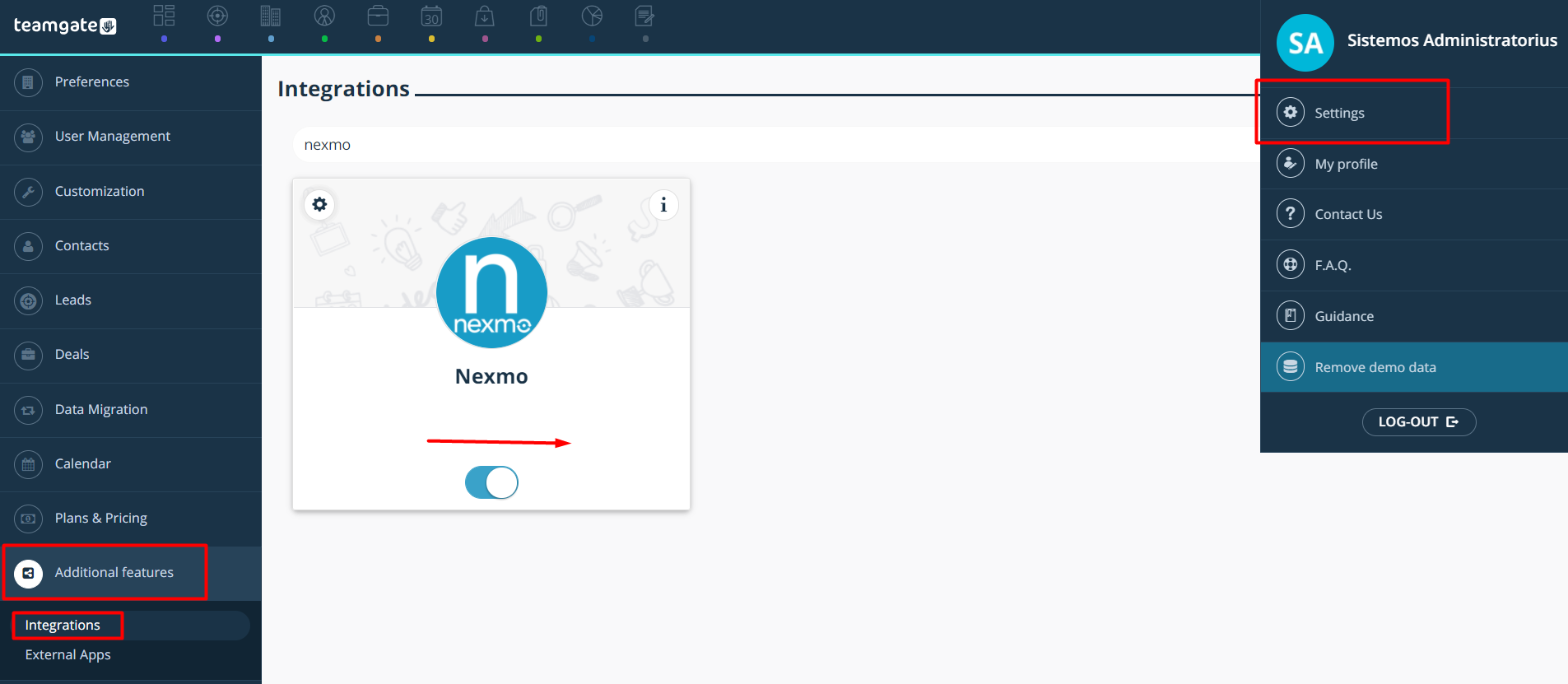 nexmo-teamgate-integration-settings.png