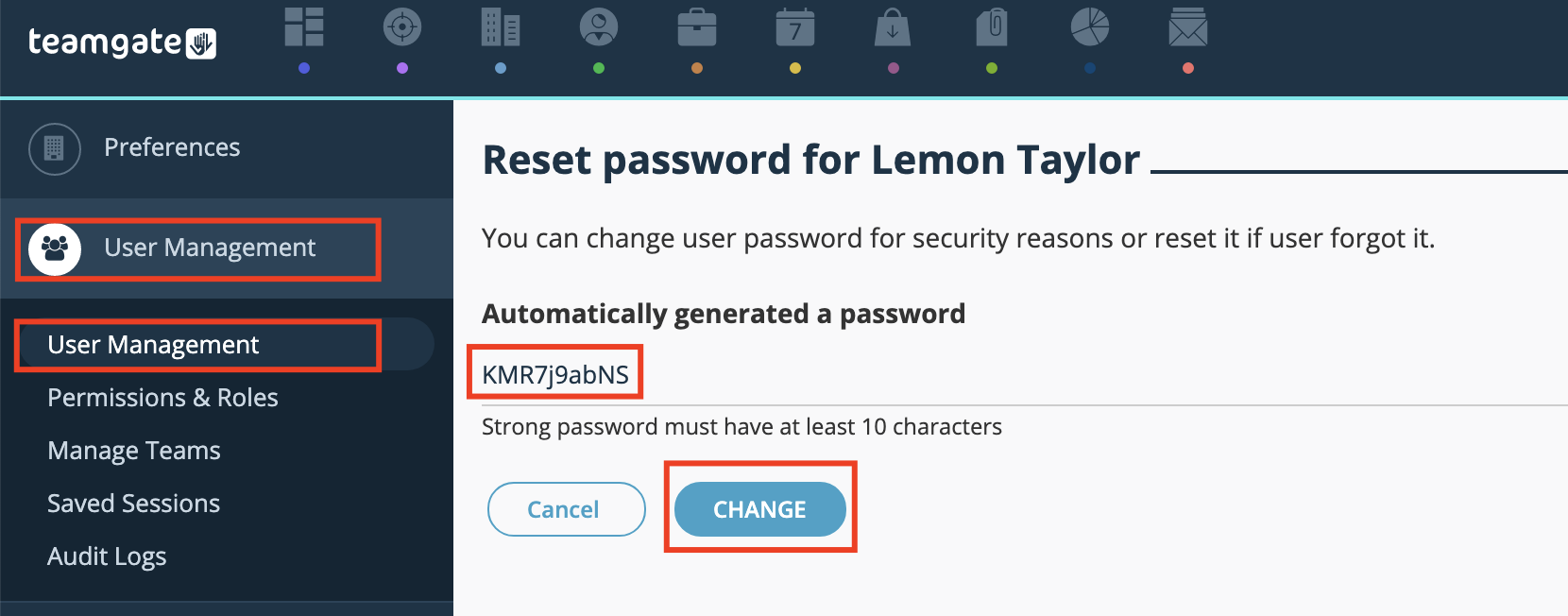 Reset-password-generated-password-Teamgate-CRM.png
