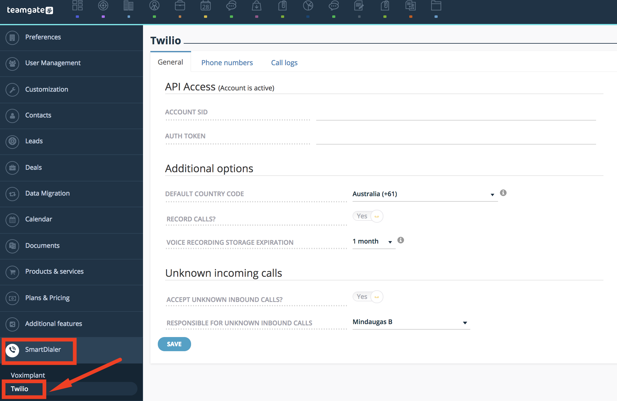 Twilio-Teamgate-integration-settings.png